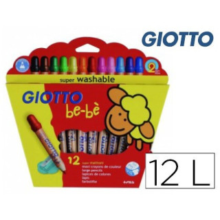 Estuche 12 lápices + sacapuntas giotto f46970000