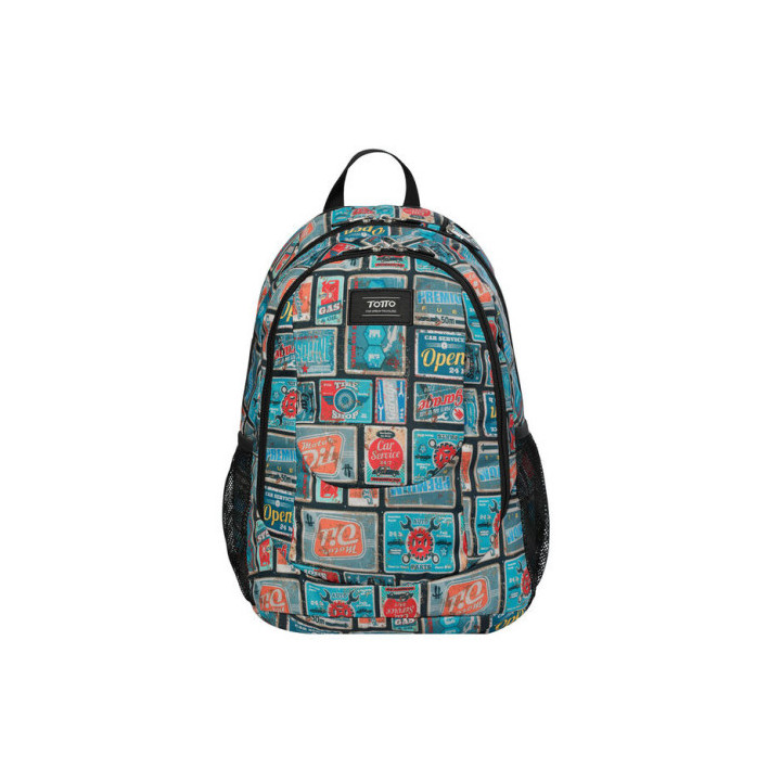 Mochila juvenil eso y bachillerato multiusios sellos viajes totto ma04sup002-2010g-0w6