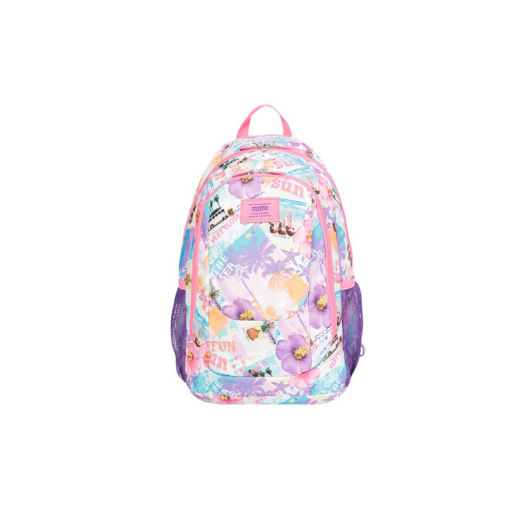 Mochila juvenil eso y bachillerato multiusos rosa sea totto ma04sup002-2010g-9sw