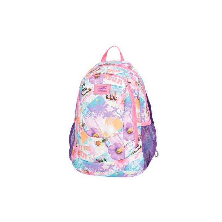 Mochila juvenil eso y bachillerato multiusos rosa sea totto ma04sup002-2010g-9sw
