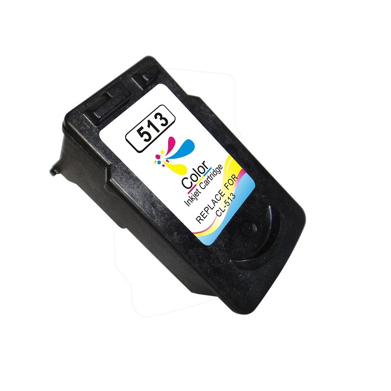 Canon cl513/cl511 color cartucho de tinta remanufacturado - muestra nivel de tinta - reemplaza 2971b001/2972b001 Canon cl513/cl511 color cartucho de tinta remanufacturado - muestra nivel de tinta - reemplaza 2971b001/2972b001