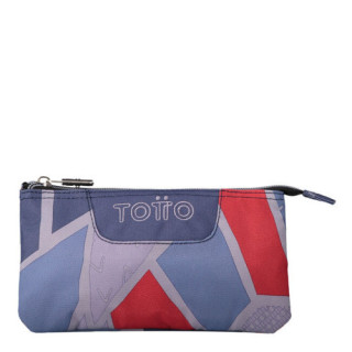 Estuche triple gris y azul totto ac52eco012-2120z-2jg