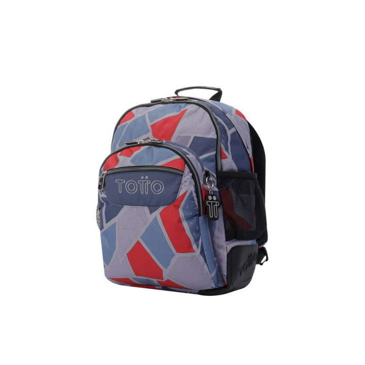 Mochila infantil gris y azul totto ma04eco029-2120n-2jg