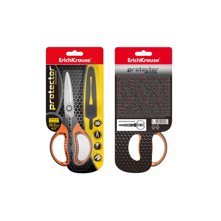 Blíster tijeras protector 16,5 cm erich krause 48056