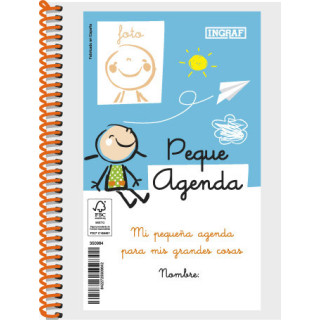 Agenda escolar peque 8º dia pagina tapa personalizable (atemporal) ingraf 350984