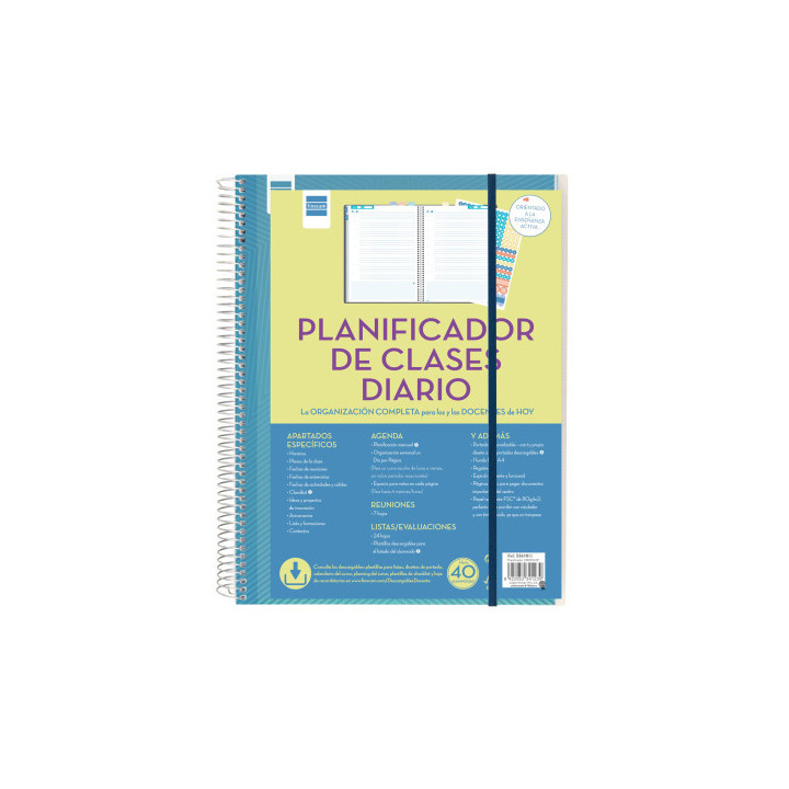 Planificador de clases docente 230x310 1 día página (atemporal) finocam 5341000