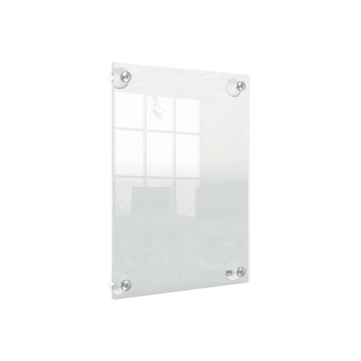 Portaposter acrílico transparente mural removible a4 nobo 1915600