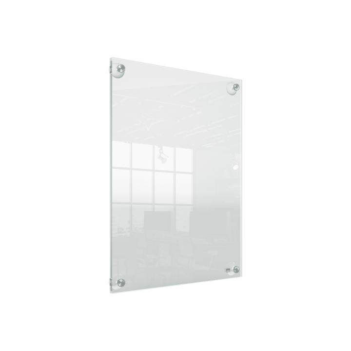 Portaposter acrílico transparente mural removible a3 nobo 1915599