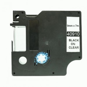 Dymo d1 40910 negro/transparente cinta rotuladora generica s0720670