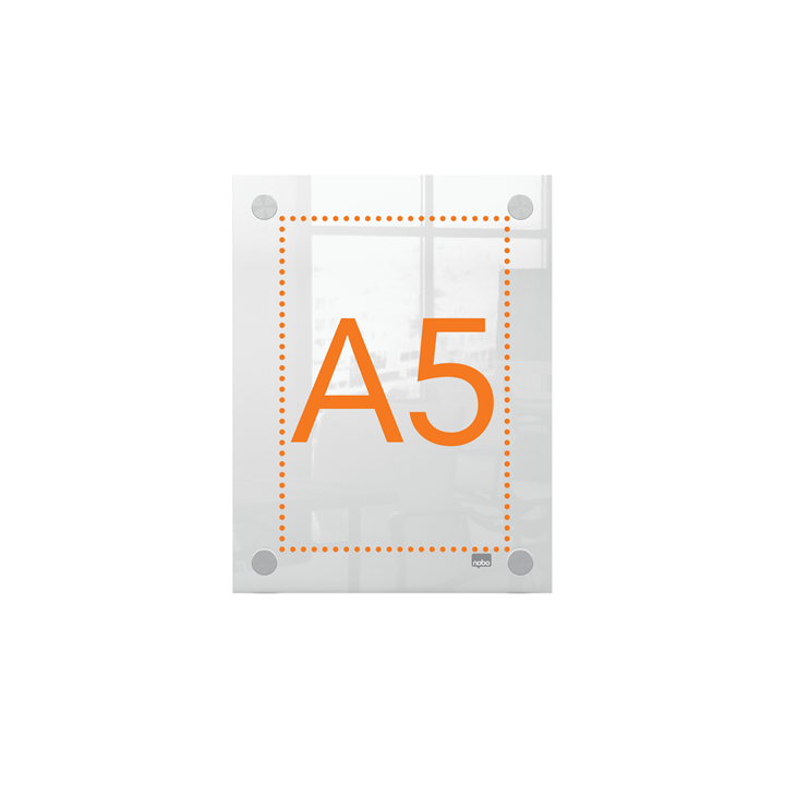 Portaposter acrílico transparente mural a5 nobo 1915592
