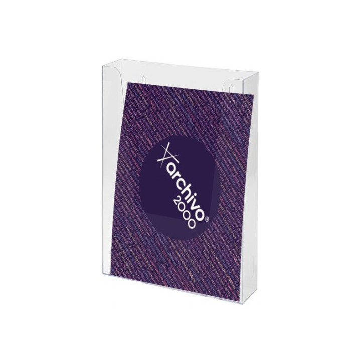 Portafolletos mural premium 1/3 a4 vertical 45x115x180mm archivo 2000 9006cstp