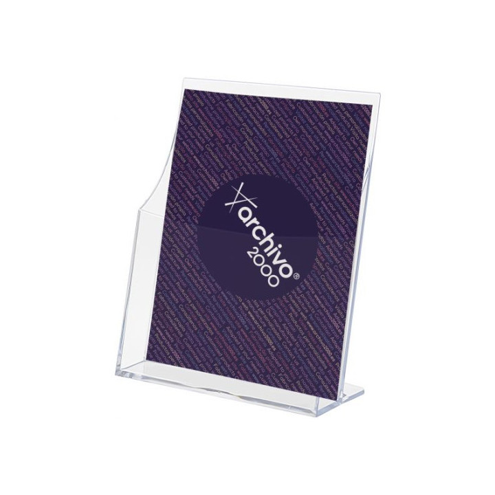 Portafolletos sobremesa premium 1/3 a4 vertical 85x115x145mm archivo 2000 6141cstp