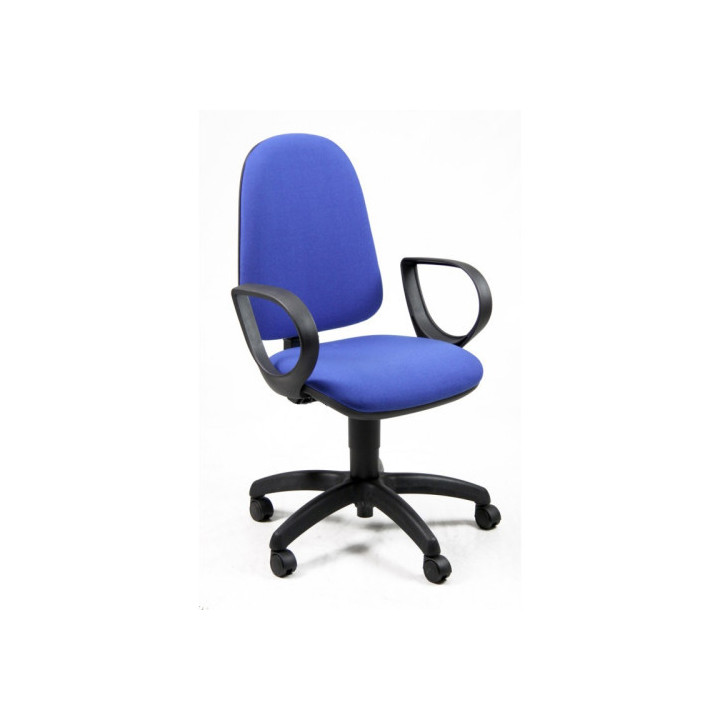 Silla operativa danubio reposabrazos incluidos azul unisit jusb/eb