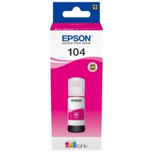 Epson 104 magenta - botella de tinta original c13t00p340