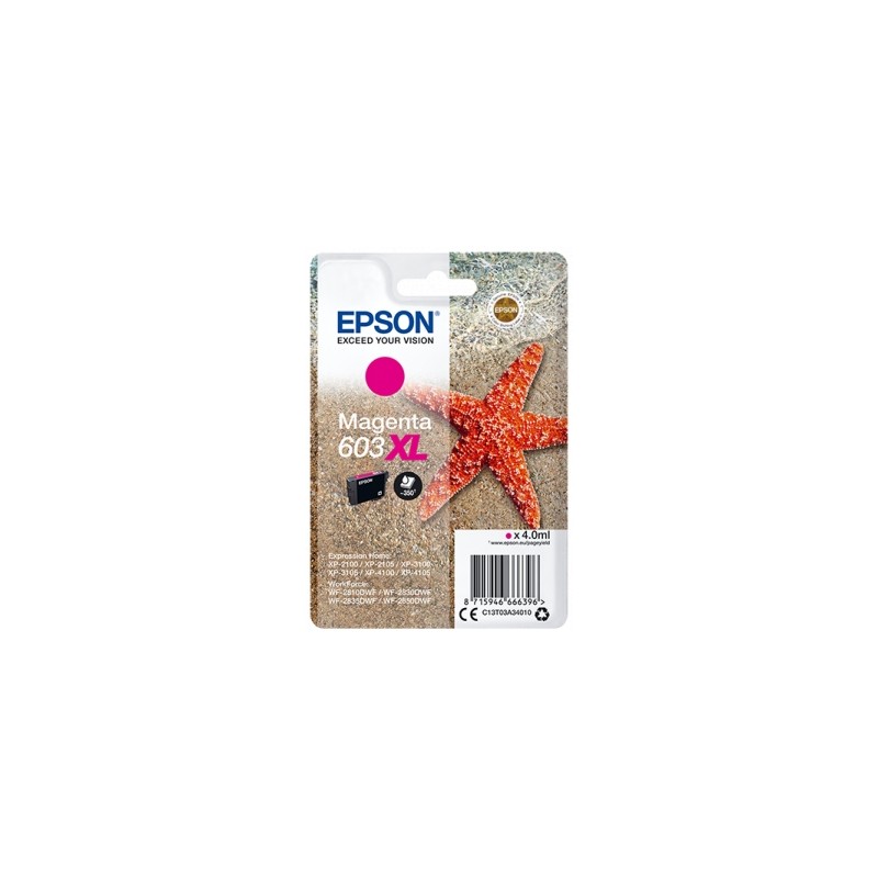 Epson 603xl magenta cartucho de tinta original - c13t03a34010