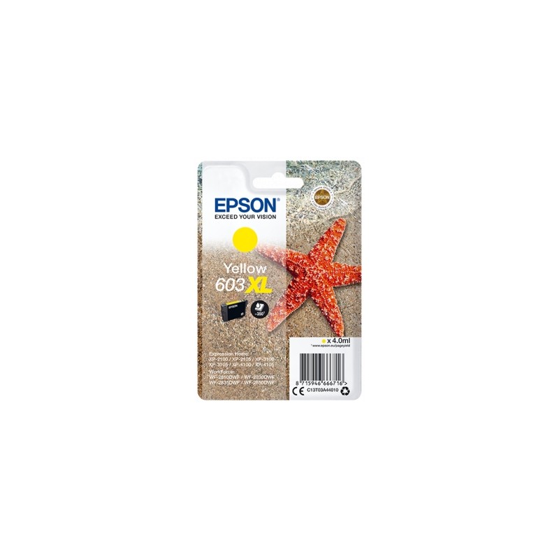 Epson 603xl amarillo cartucho de tinta original - c13t03a44010 Epson 603xl amarillo cartucho de tinta original - c13t03a44010