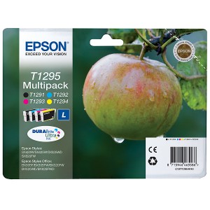 Epson t1295 pack de 4 cartuchos de tinta originales - c13t12954012