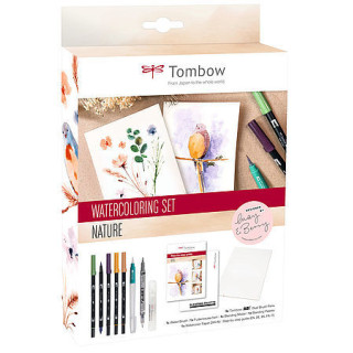 Set watercoloring nature tombow wcs-nat
