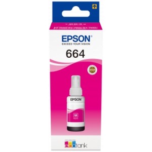 Epson t6643 magenta - botella de tinta original c13t664340