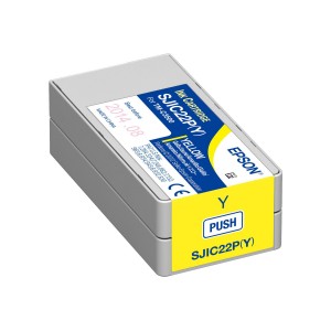 Epson sjic22p amarillo cartucho de tinta original - c33s020604/sjic22p(y)