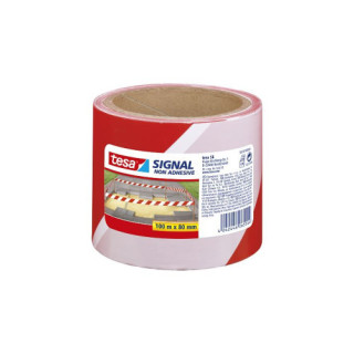 Rollo cinta balizaje no adhesiva roja/blanca tesa 58137-00000-00