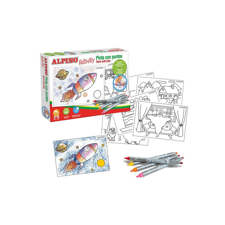 Set activity "pinto con puntos" alpino ac000002