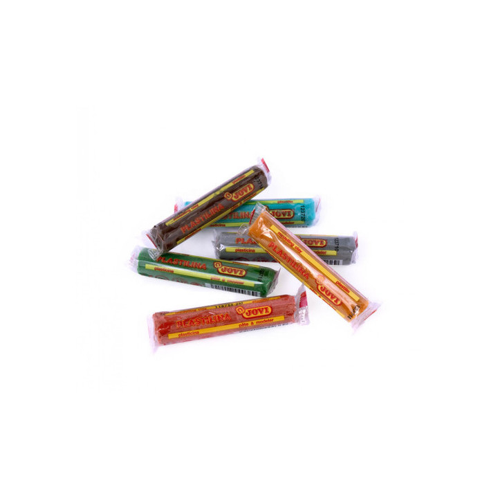Estuche plastilina 6 barras de 15gr colores surtidos gama nature jovi 90/6n