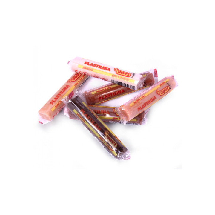 Estuche plastilina 6 barras de 15gr colores surtidos gama multicultural jovi 90/6m