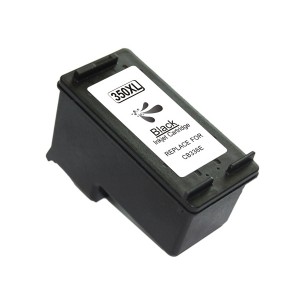 Hp 350xl negro cartucho de tinta remanufacturado - reemplaza cb336ee/cb335ee
