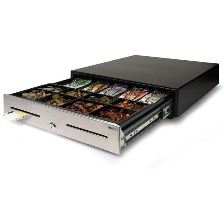 Safescan HD-4646S Cajon Portamonedas - Diseño Robusto y Duradero - Ajustable y Personalizable - Doble Conectividad para Sistem