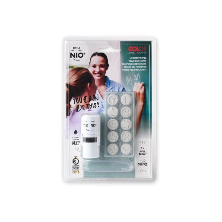 Blister imprentilla little nio 10 pictos temática "profesorado" colop nil006