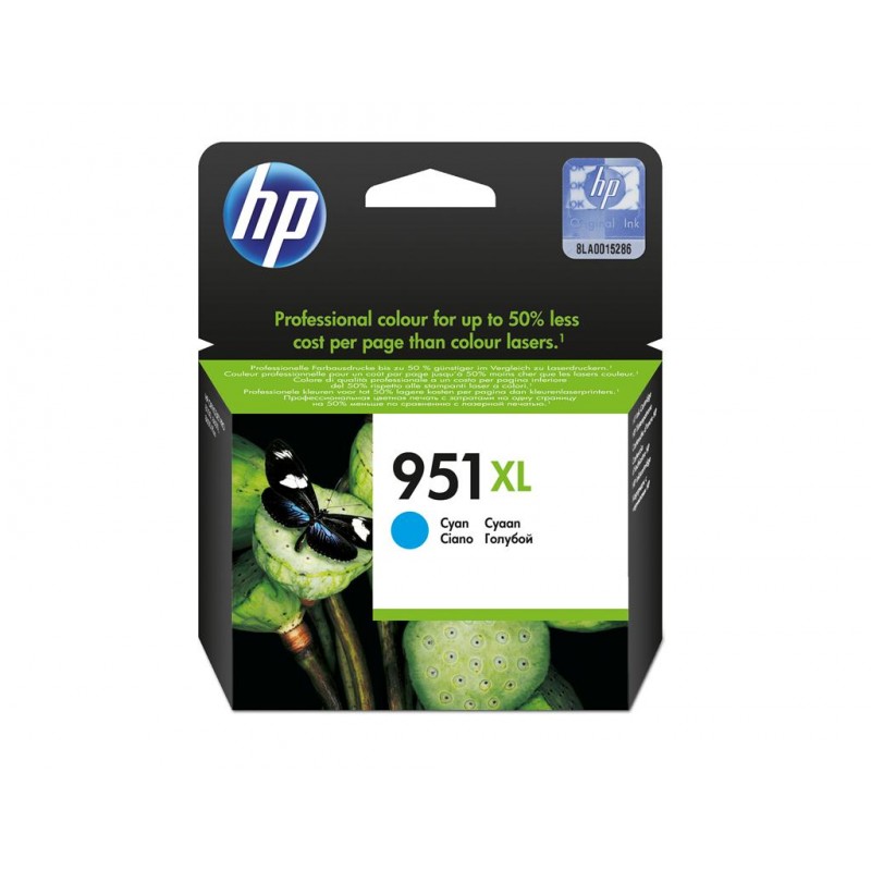 Hp 951xl cyan cartucho de tinta original - cn046ae Hp 951xl cyan cartucho de tinta original - cn046ae