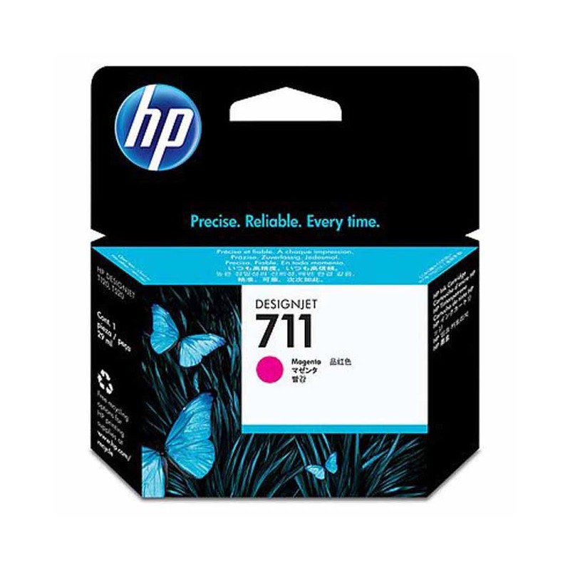 Hp 711 magenta cartucho de tinta original - cz131a Hp 711 magenta cartucho de tinta original - cz131a