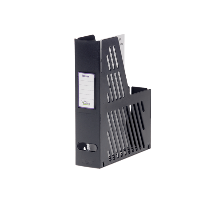 Revistero con identificador 240x75x315 mm colo negro archivo 2000 2005 ne