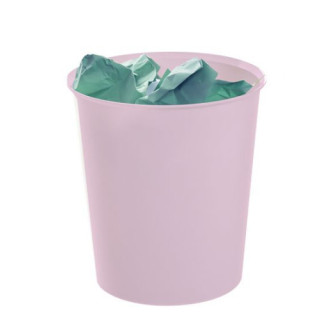 Papelera ecogreen 100% reciclado y reciclable rosa pastel 18 litros 290x310 mm archivo 2000 2001 rs ps