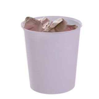 Papelera ecogreen 100% reciclado y reciclable malva pastel 18 litros 290x310 mm archivo 2000 2001 ml ps