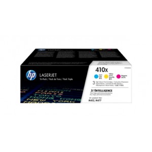 Hp cf411x/cf412x/cf413x pack de 3 cartuchos de toner originales - 410x