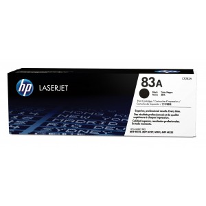 Hp cf283a negro cartucho de toner original - 83a