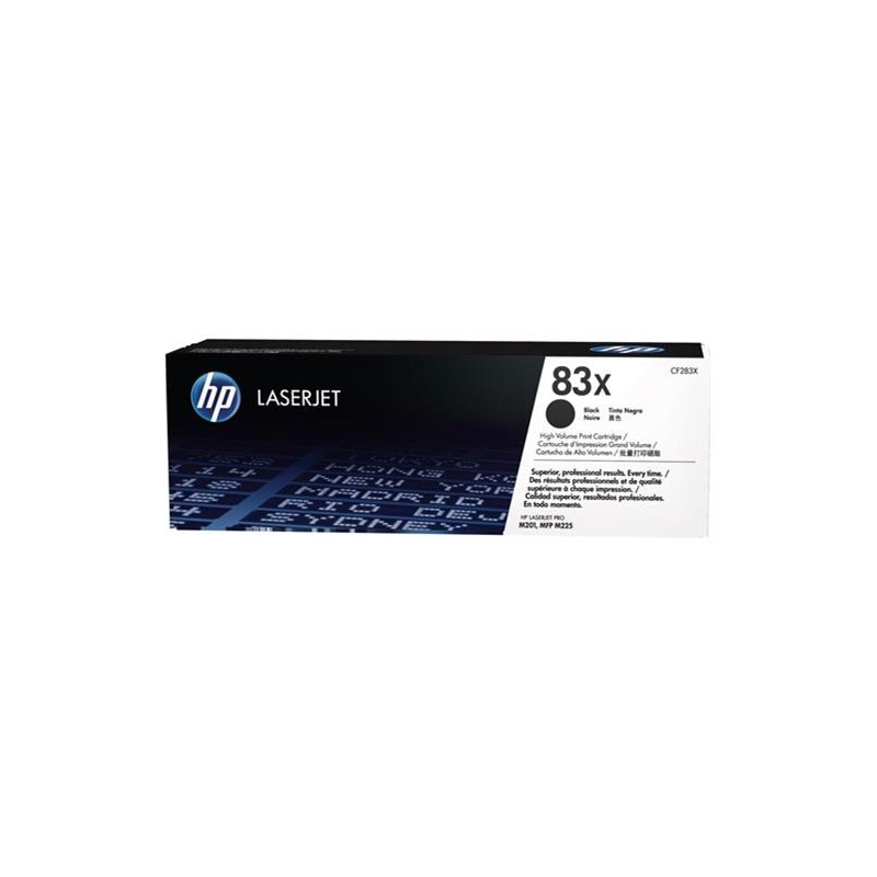 Hp cf283x negro cartucho de toner original - 83x Hp cf283x negro cartucho de toner original - 83x