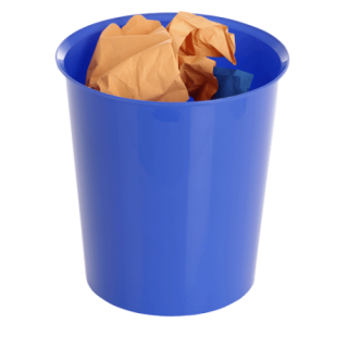 Papelera 18 litros reciclable 290 x 310mm azul archivo 2000 2001 az