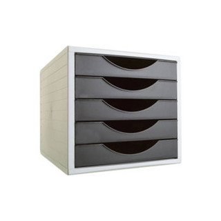 Módulo ecogreen 5 cajones formato 340x270x260 mm negro archivo 2000 4005 ne