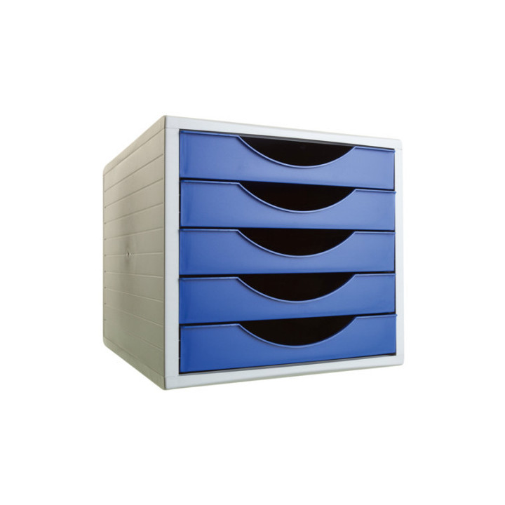 Módulo ecogreen 5 cajones formato 340x270x260 mm azul archivo 2000 4005 az