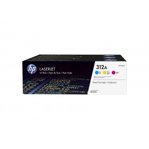Hp cf440am pack de 3 cartuchos de toner originales - 312a