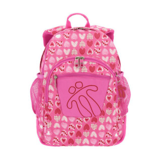 Mochila crayoles refuerzo caucho+bolsillos rosa/corazones totto ma04eco029-1710n-1i3