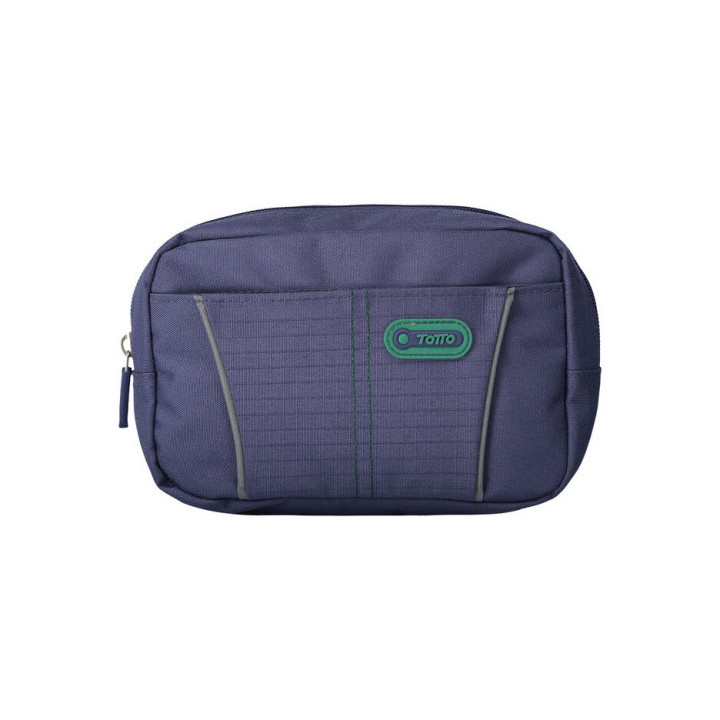Estuche modelo eatfit dos bolsillos azul/gomas grises totto ac52kla002-1910z-z3i