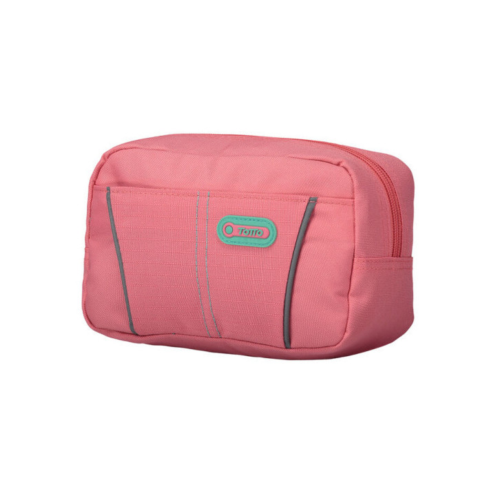 Estuche modelo eatfit dos bolsillos rosa totto ac52kla002-1910z-p25