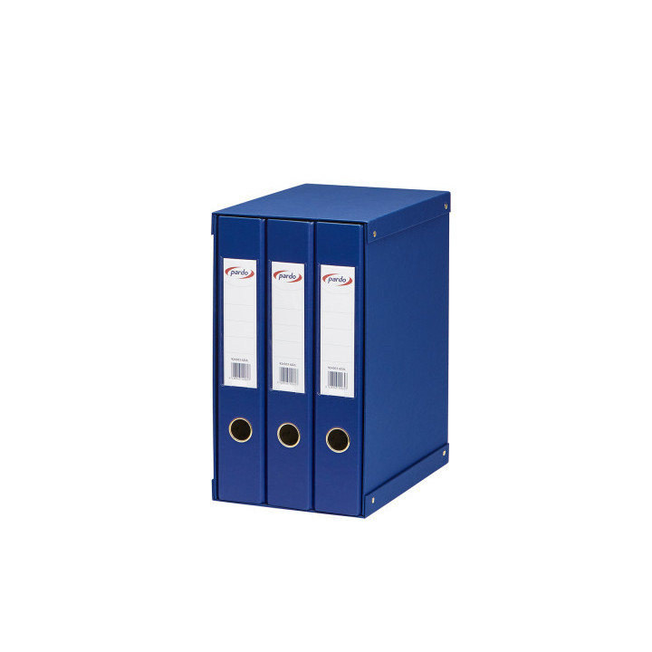 Modulo compacto azul indeformable 3 carpetas 2 anillas 40mm pardo 924303