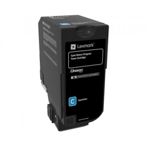 Lexmark cs720/cs725/cx725 cyan cartucho de toner original - 74c20c0