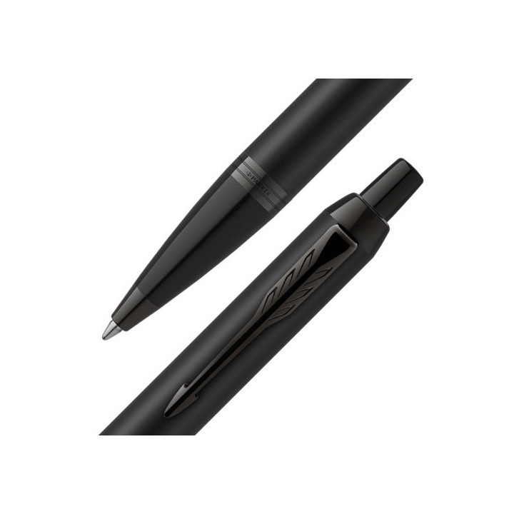 Bolígrafo im cuerpo negro mate/adornos negros medium parker 2127618