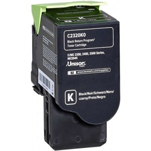 Lexmark c2325/c2425/c2535/mc2325/mc2425/mc2535/mc2640 negro cartucho de toner original - c2320k0